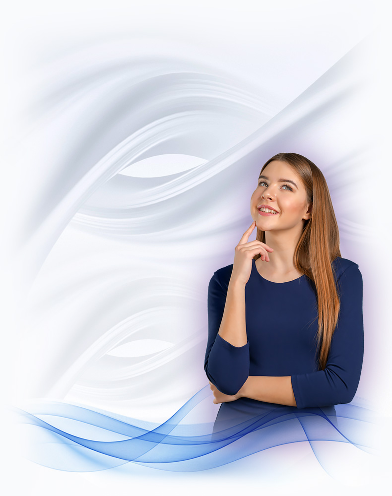 Business woman thinking
